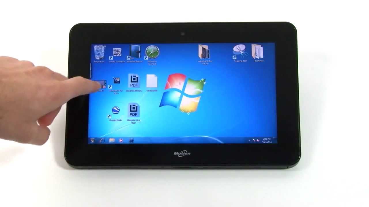 how to install windows 7 on motion computing le1600